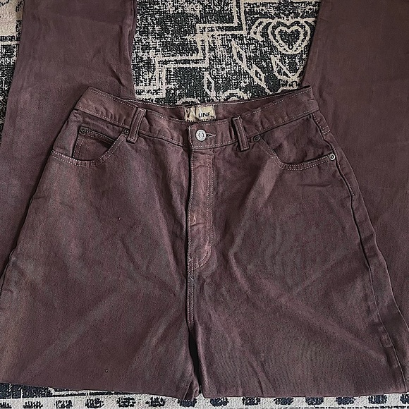 Vintage Denim - VTG NY Line Brown Stone Dyed 90s Tapered Mom Jeans: Size 30